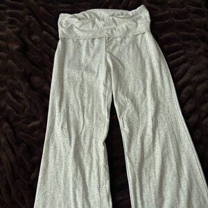 Amazon Heather Gray Fold Over Leggings